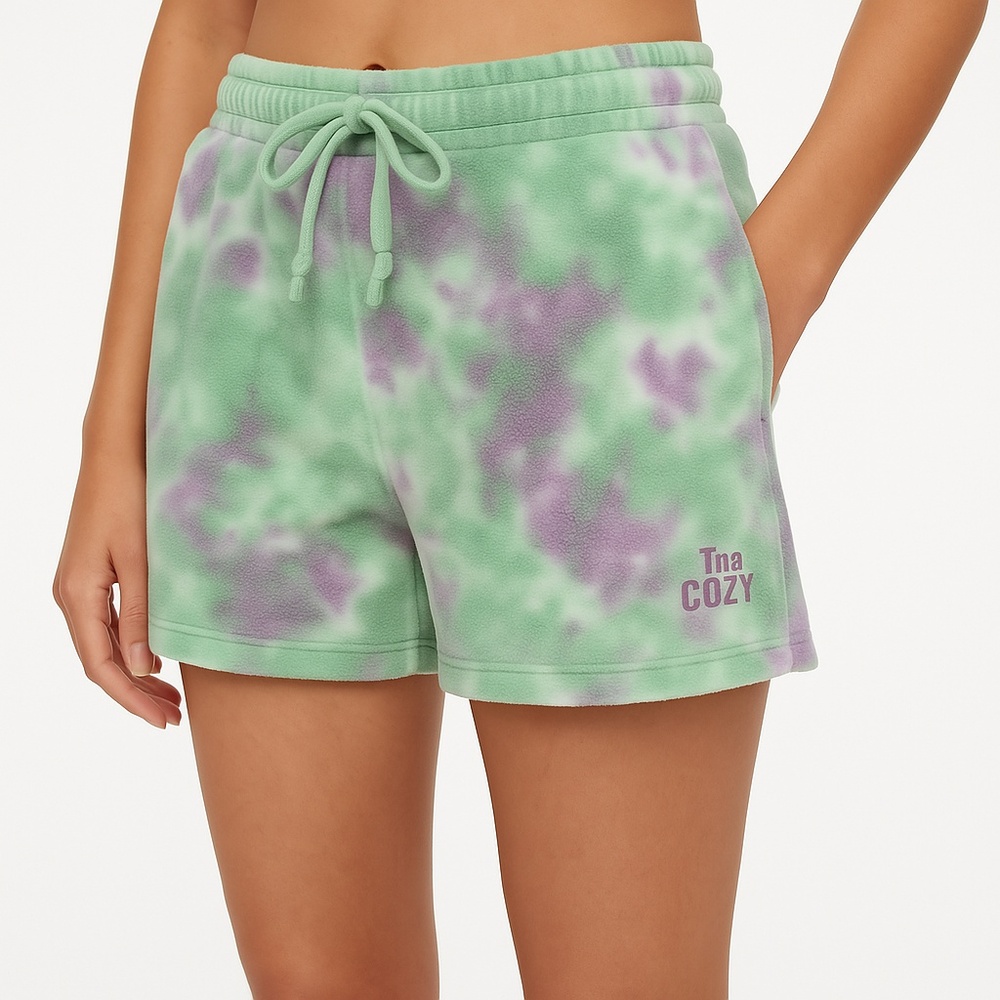 Tna x Aritzia Tie Dye Cozy Shorts Size Small